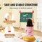 Wooden Kids Art Easel 3 in 1 Double Sided with Whiteboard Chalkboard and Paper Roll